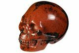 Realistic, Polished Mahogany Obsidian Skull #116311-1